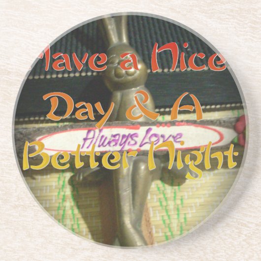 Alwaus Love Hakuna Matata hebben een mooie dag en Zandsteen Onderzetter (Voorkant)