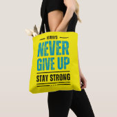 Alway Never Give Up – Motivational Tote bag (De près)