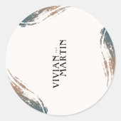 Always and for Eternity Wedding Ronde Sticker (Voorkant)