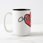 "Always and Forever" Heart Mug (Gauche)