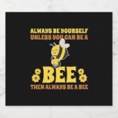 Always Be A Bee Sparkling Wijnetiket (Enkel label)