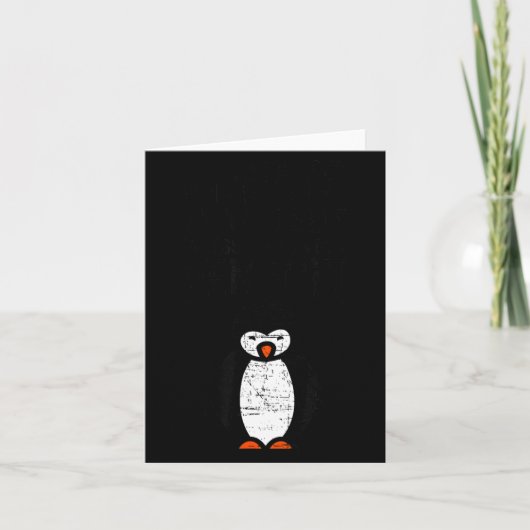 Always Be Yourself Funny Penguin Quote Design Kaart (Voorkant)