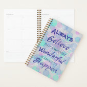 Always Believe Wonderful Planner (Devant avec enveloppe)