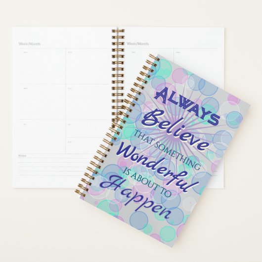 Always Believe Wonderful Planner (Devant avec enveloppe)