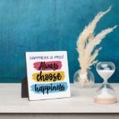 Always Choose Happiness Quote Plaque (Insitu)