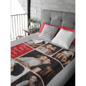 Always & Forever Modern 6 Photo Collage Fleece Deken