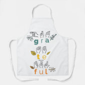 Always Grateful Sign Language Schort (Voorkant)