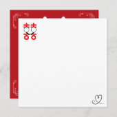 always in love foil invitation postcard (Devant / Derrière)