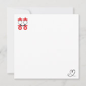 always in love foil invitation postcard (Devant)