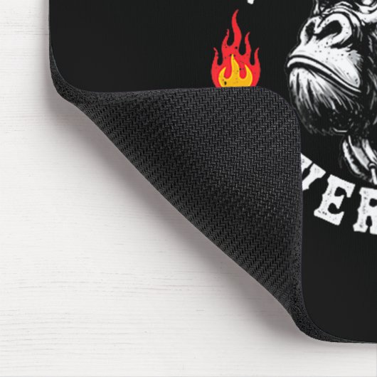 Always Tired Never Broke Funny Monkey (2 Sided) Muismat (Hoek)