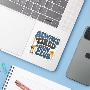 Always Tired Run Club, Zondags hardloopclub Sticker
