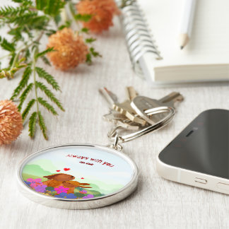 Always With You – Cute Bunny Sleutelhanger