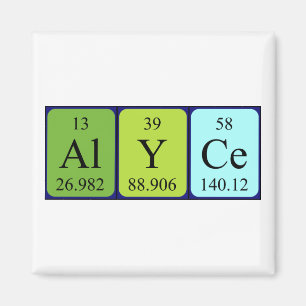 Alyce periodieke table name magnet magneet