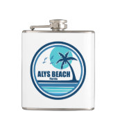 Alys Beach Fort Walton Palm Tree Vogels Heupfles (Voorkant)