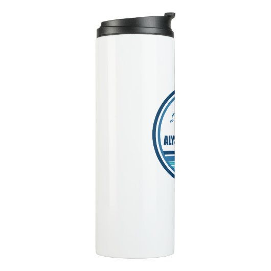 Alys Beach Fort Walton Palm Tree Vogels Thermosbeker (Gedraaid links)