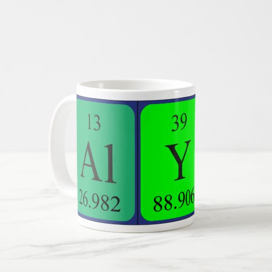 Alys tasse de nom de table périodique (Devant gauche)