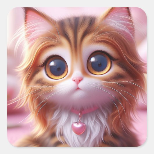 "Alys" Vierkante Sticker (Voorkant)