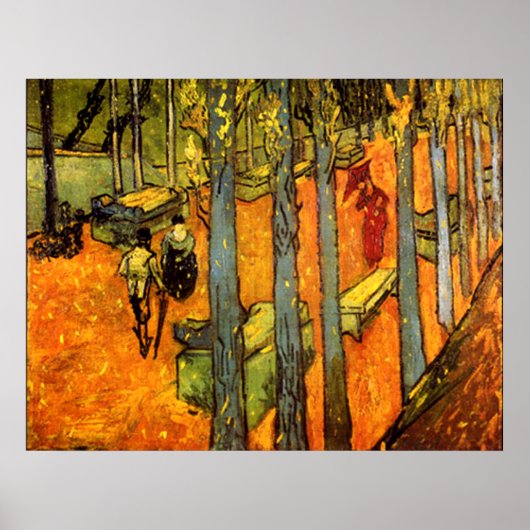 Alyscamps van Vincent Van Gogh Poster (Voorkant)