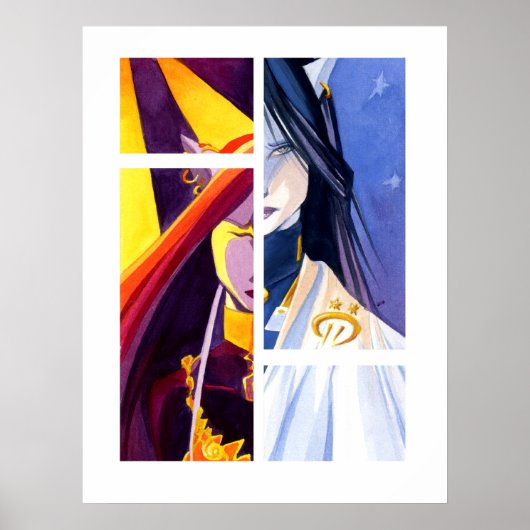 Alysha's Herfst Glas in lood Poster (Voorkant)