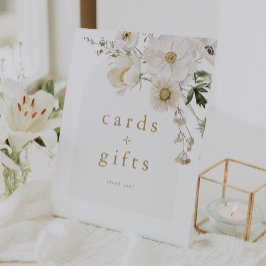 ALYSSA Bloem Boho Bloem Baby Shower Kaarten Cadeau Reclamebord Met Voetstuk