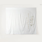 ALYSSA Bloemen Boho Baby shower Achtergrond Wandkleed (Voorkant (horizontaal))