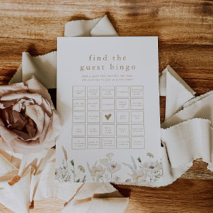 ALYSSA Boho Flower Vind de Gast Bingo Game Kaart