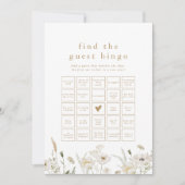 ALYSSA Boho Flower Vind de Gast Bingo Game Kaart (Voorkant)