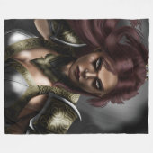 Alyssa - de krijgsprinses fleece deken (Voorkant (Horizontaal))