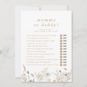 ALYSSA Devine Qui Maman Papa Baby shower Carte de  (Devant)