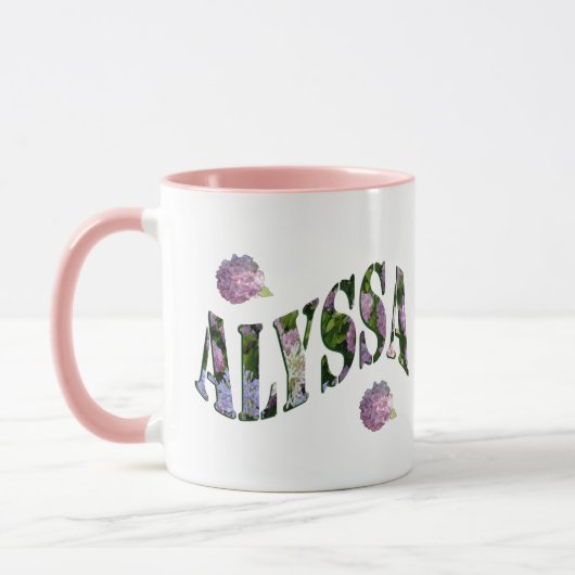 Alyssa, Logo van Hydrangeas, Mok (Links)