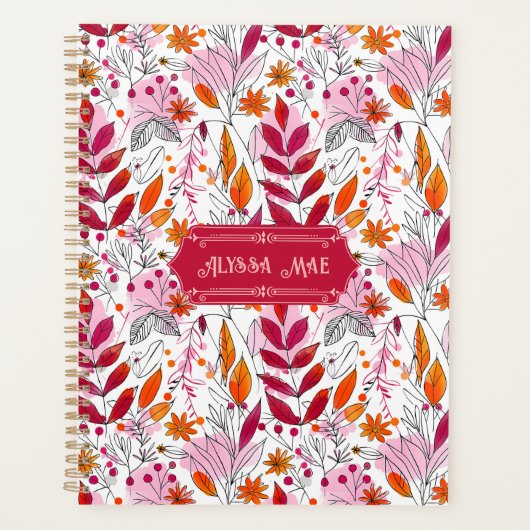 Alyssa Mae Foliage rose et orange (Devant)