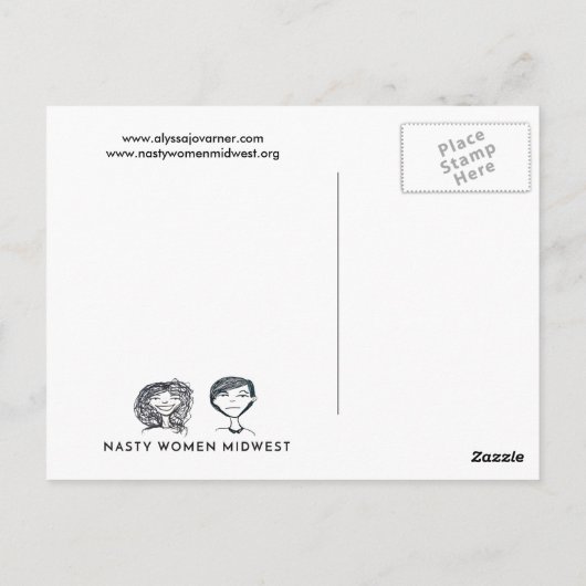 Alyssa Varner briefkaart (Achterkant)