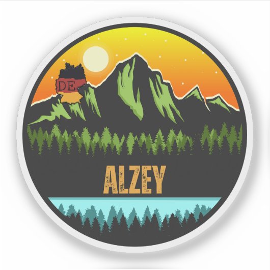 Alzey, Duitsland Sticker (Voorkant)