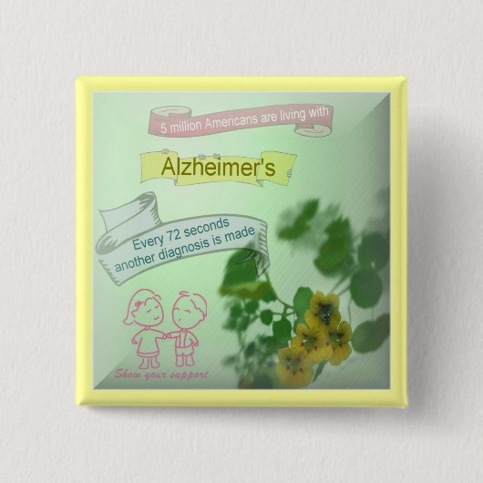 Alzheimer Awareness Button (Voorkant)