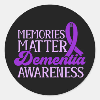 Alzheimer Awareness Dementia Awareness End Alz T-s Ronde Sticker