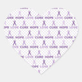 Alzheimer Awareness Hart Sticker (Voorkant)