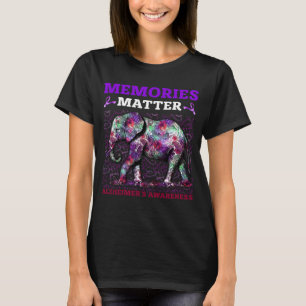 Alzheimer Awareness Memories Matter Paars T-shirt