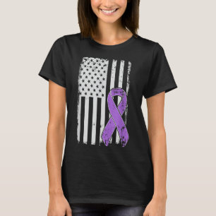 Alzheimer Awareness USA Amerikaanse Vlag Dementie T-shirt