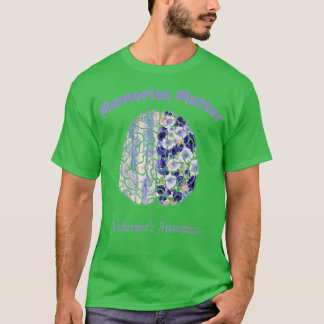 Alzheimer Bewusters Bloem Klein Brain T-shirt