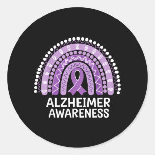 Alzheimer Bewustzijn Ronde Sticker