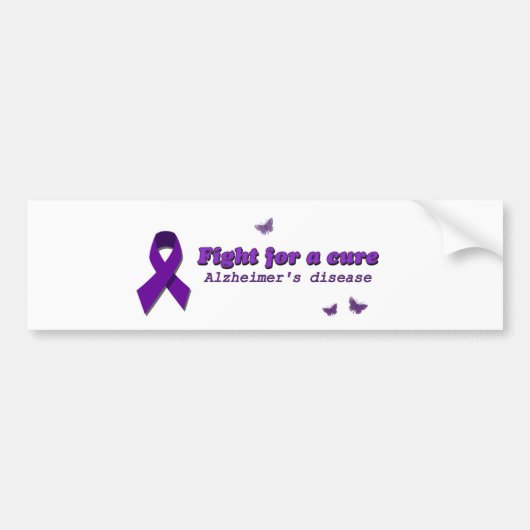 Alzheimer-bumpersticker Bumpersticker (Voorkant)