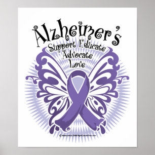 Alzheimer Butterfly 3 Poster