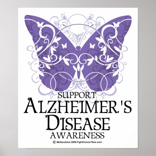 Alzheimer-Butterfly Poster (Voorkant)