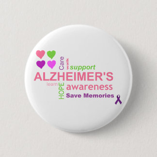Alzheimer Disease Awareness Button