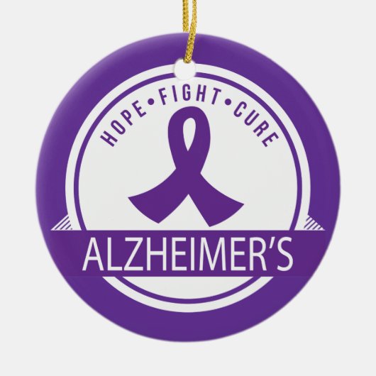Alzheimer Disease Awareness Hope Ornament (Voorkant)
