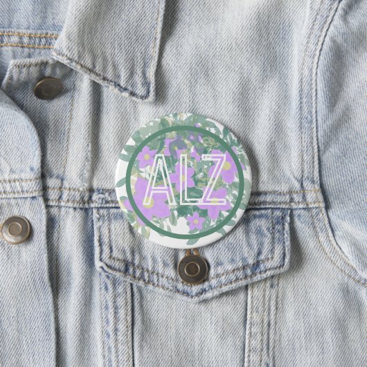 Alzheimer- en dementiebewustzijn ronde button 7,6 cm (In situ)