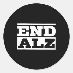 Alzheimer Heimer's Brain Awareness Maand Ondersteu Ronde Sticker