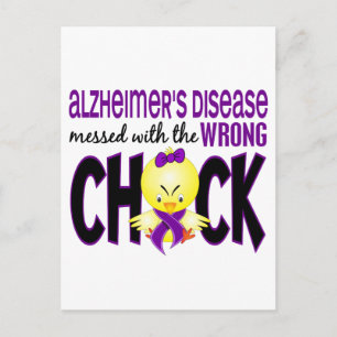 Alzheimer is een ziekte die overkomt op de verkeer briefkaart