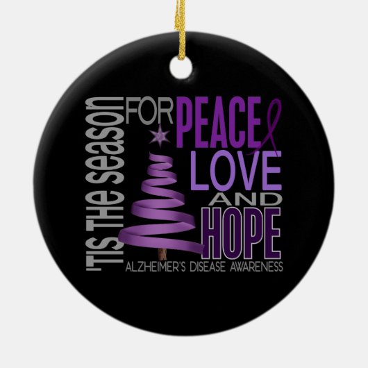 Alzheimer Kerstmis 1 Keramisch Ornament (Achterkant)