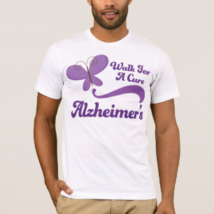 Alzheimer loopt voor een kuur t-shirt